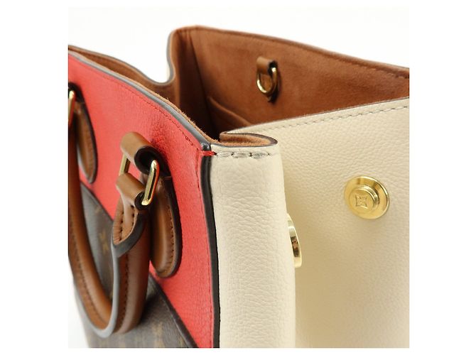 Louis Vuitton Monogram Fold Tote PM 2Way Bag Cerise Creme Noir M45389 - vista 16