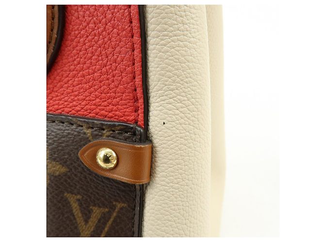 Louis Vuitton Monogram Fold Tote PM 2Way Bag Cerise Creme Noir M45389 - vista 17