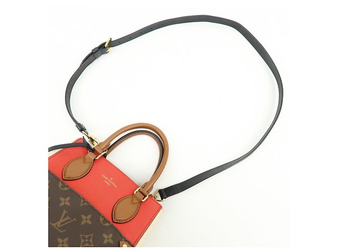 Louis Vuitton Monogram Fold Tote PM 2Way Bag Cerise Creme Noir M45389 - vista 6