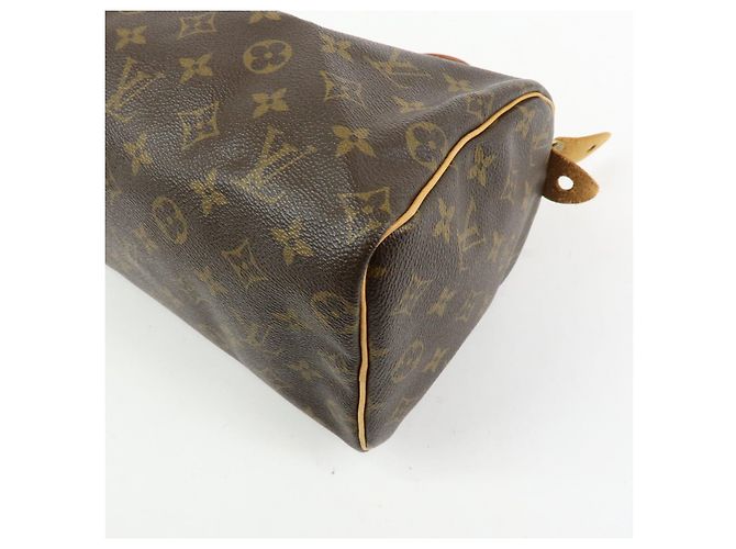 Louis Vuitton Monogram Speedy 25 Boston Bag Hand Bag Brown M41528 - vista 12