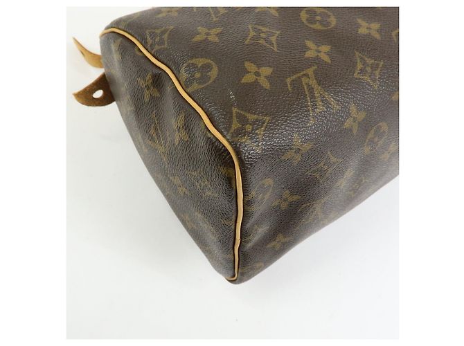 Louis Vuitton Monogram Speedy 25 Boston Bag Hand Bag Brown M41528 - vista 13