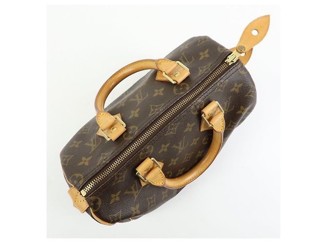 Louis Vuitton Monogram Speedy 25 Boston Bag Hand Bag Brown M41528 - vista 17