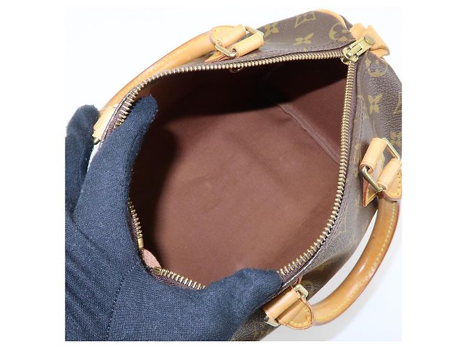 Louis Vuitton Monogram Speedy 25 Boston Bag Hand Bag Brown M41528 - vista 19