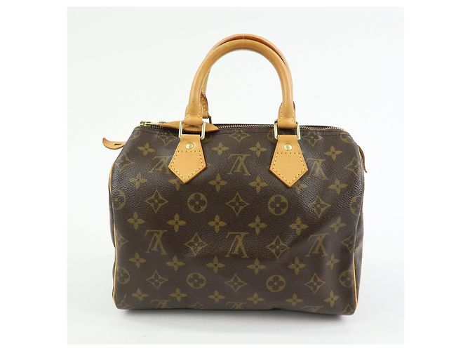 Louis Vuitton Monogram Speedy 25 Boston Bag Hand Bag Brown M41528 - vista 2