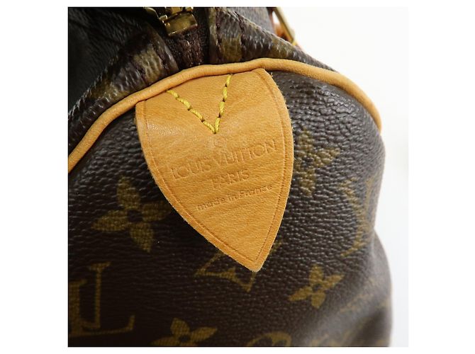 Louis Vuitton Monogram Speedy 25 Boston Bag Hand Bag Brown M41528 - vista 23