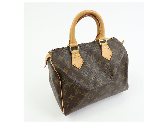 Louis Vuitton Monogram Speedy 25 Boston Bag Hand Bag Brown M41528 - vista 4