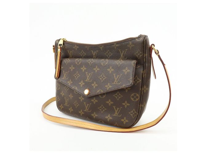 Borsa a Tracolla Louis Vuitton Monogram Mabillon Shoulder Brown M41679 - vista 3
