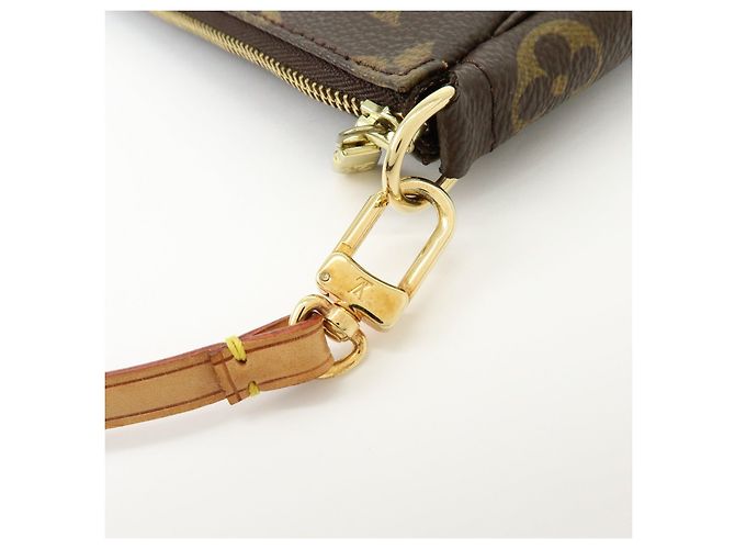 Louis Vuitton Monogram Pochette Accessoires Pouch Hand Bag Brown M51980 - vista 10