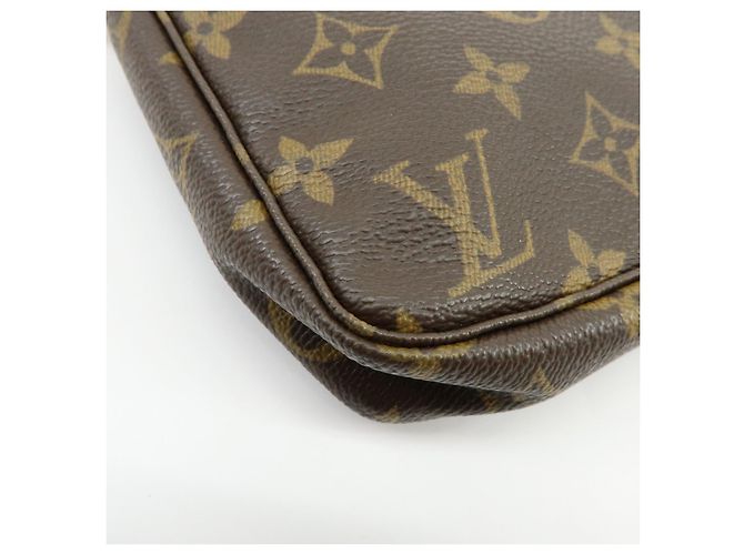 Louis Vuitton Monogram Pochette Accessoires Pouch Hand Bag Brown M51980 - vista 12