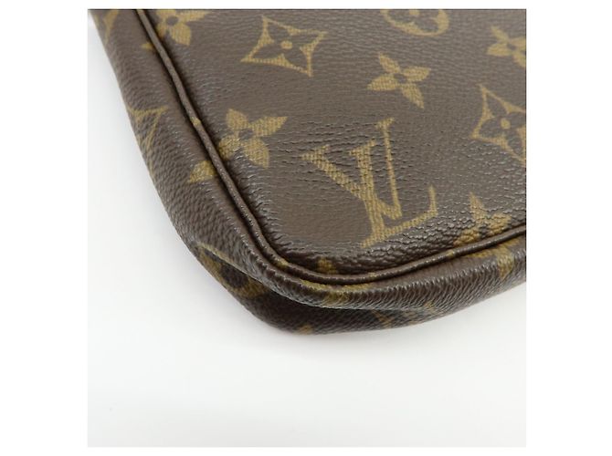 Louis Vuitton Monogram Pochette Accessoires Pouch Hand Bag Brown M51980 - vista 14