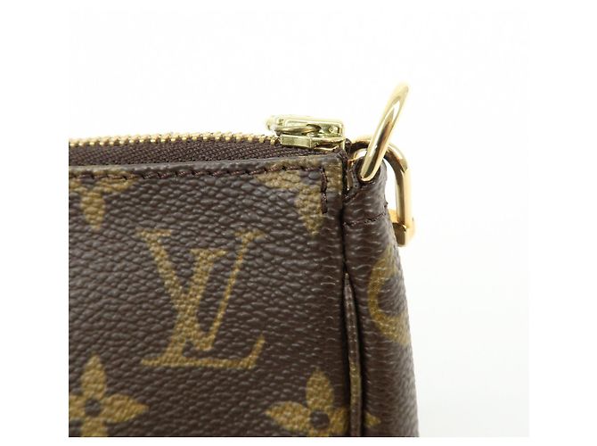 Louis Vuitton Monogram Pochette Accessoires Pouch Hand Bag Brown M51980 - vista 17
