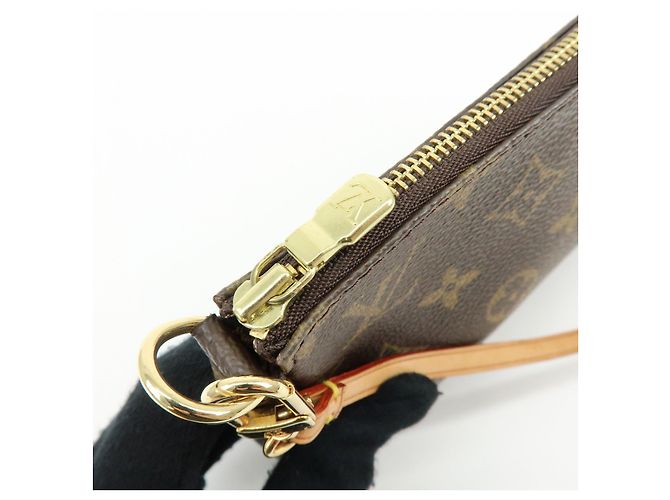 Louis Vuitton Monogram Pochette Accessoires Pouch Hand Bag Brown M51980 - vista 19