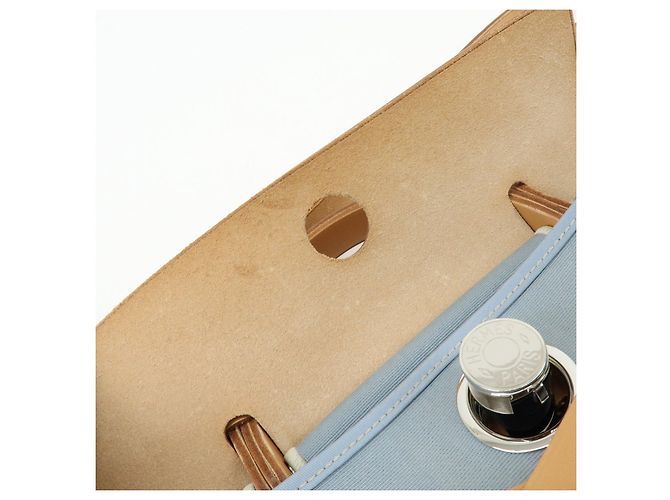 Hermès HERMES Herline Herbag Zip PM Toile Officier Vache Hunter Borsa 2Way Blu - vista 16