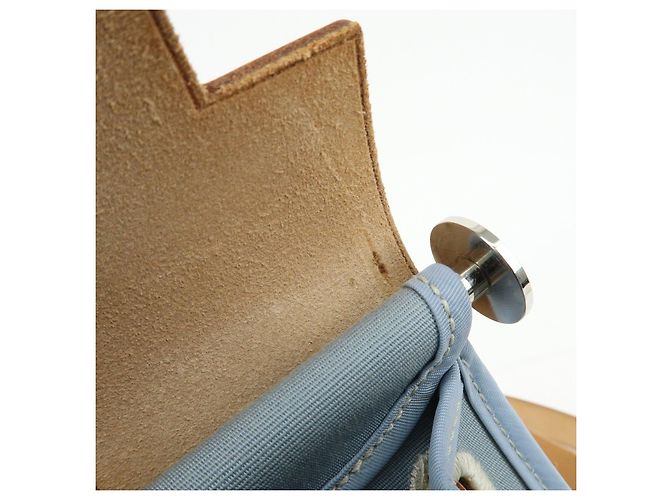 Hermès HERMES Herline Herbag Zip PM Toile Officier Vache Hunter Borsa 2Way Blu - vista 18