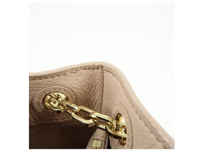 TORY BURCH Borsa a Tracolla e Tote Britten in Pelle con Catena Logo Rosa - vista 19
