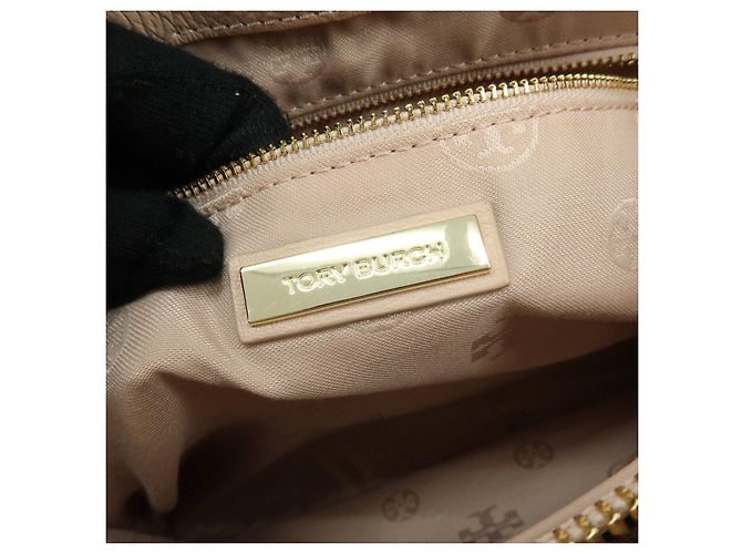 TORY BURCH Borsa a Tracolla e Tote Britten in Pelle con Catena Logo Rosa - vista 24
