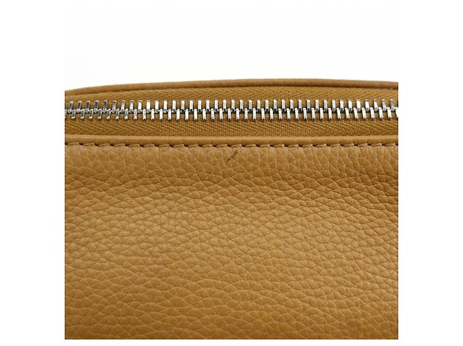Céline Borsa a spalla e borsa a mano in pelle con logo CELINE Camel - vista 18
