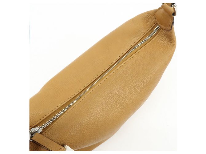 Céline Borsa a spalla e borsa a mano in pelle con logo CELINE Camel - vista 20