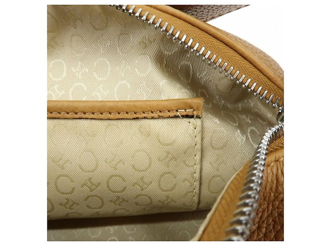 Céline Borsa a spalla e borsa a mano in pelle con logo CELINE Camel - vista 22