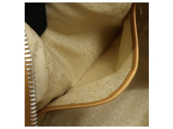 Céline Borsa a spalla e borsa a mano in pelle con logo CELINE Camel - vista 23