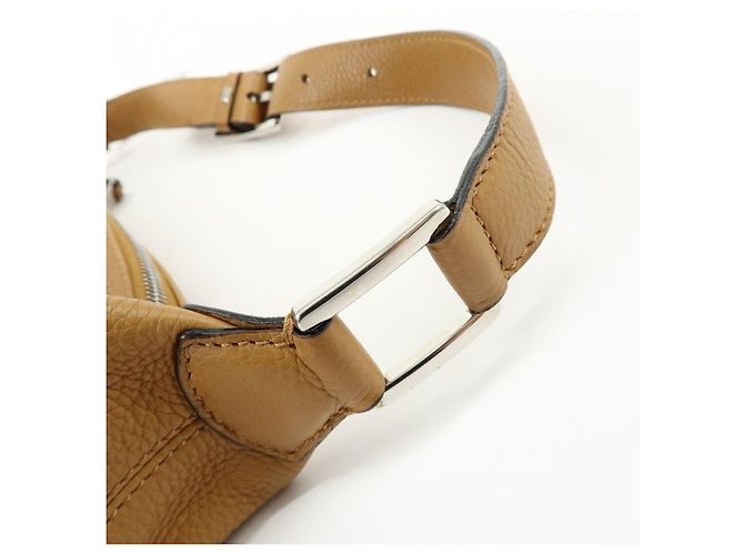 Céline Borsa a spalla e borsa a mano in pelle con logo CELINE Camel - vista 8