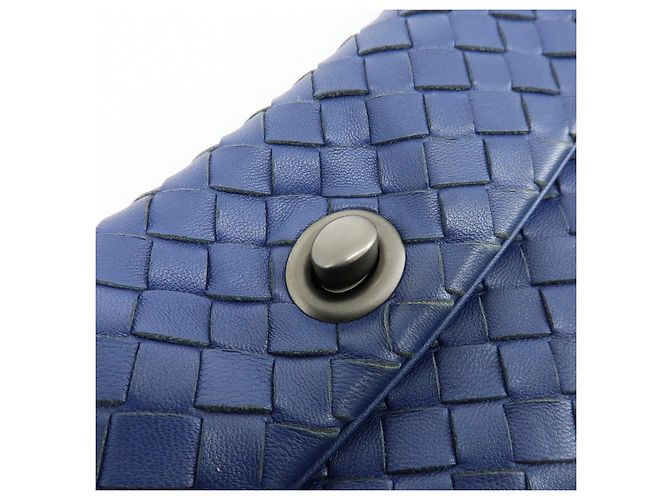 BOTTEGA VENETA Borsa a tracolla e a spalla in pelle Intrecciato Blu - vista 19