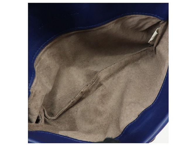 BOTTEGA VENETA Borsa a tracolla e a spalla in pelle Intrecciato Blu - vista 21