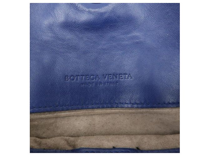 BOTTEGA VENETA Borsa a tracolla e a spalla in pelle Intrecciato Blu - vista 23