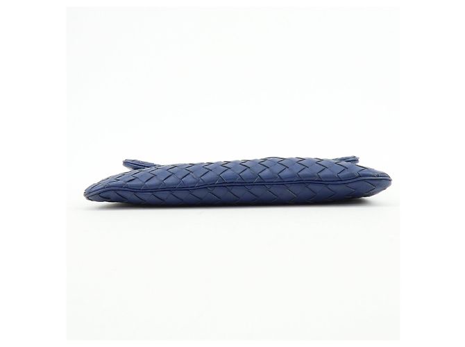 BOTTEGA VENETA Borsa a tracolla e a spalla in pelle Intrecciato Blu - vista 5