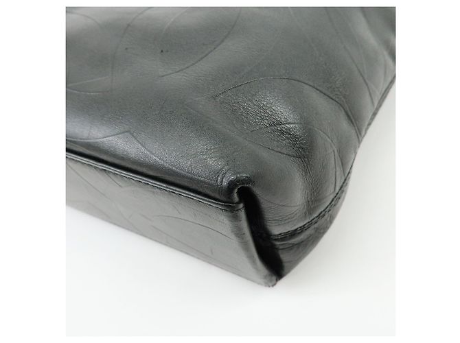 Borsa Tote e Borsa a Tracolla CHANEL COCO Mark in pelle di agnello nera - vista 11
