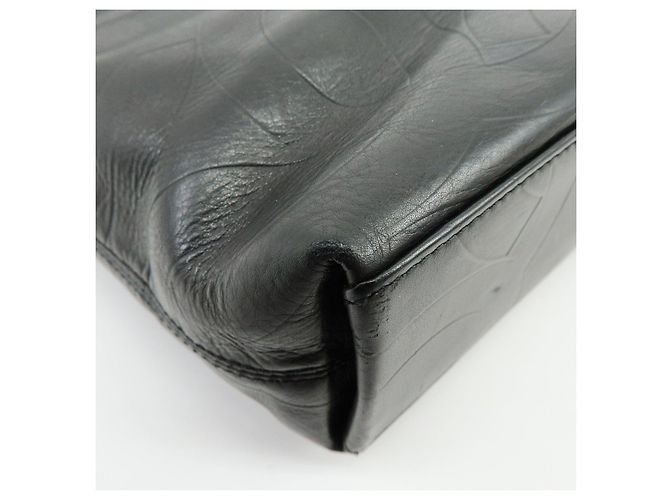 Borsa Tote e Borsa a Tracolla CHANEL COCO Mark in pelle di agnello nera - vista 12
