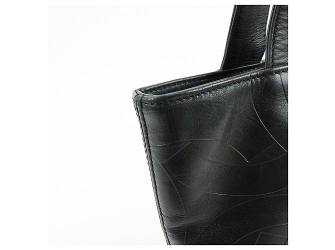 Borsa Tote e Borsa a Tracolla CHANEL COCO Mark in pelle di agnello nera - vista 16
