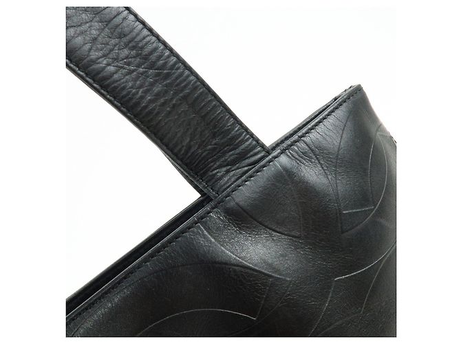 Borsa Tote e Borsa a Tracolla CHANEL COCO Mark in pelle di agnello nera - vista 9