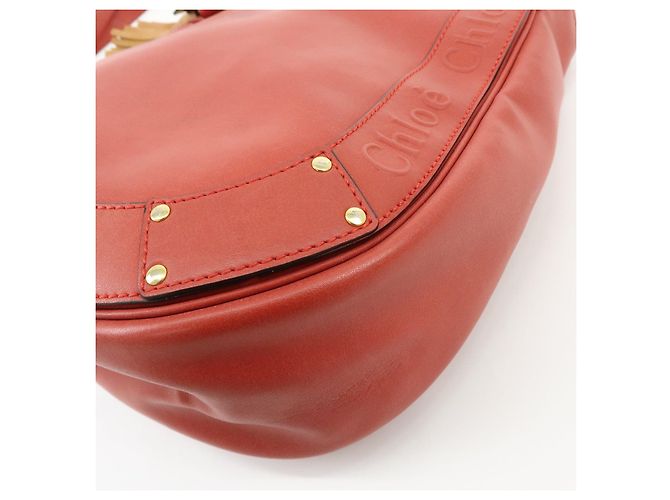 Chloé Borsa a spalla Chloe Eden in pelle Borsa crossbody con nappe Rossa - vista 11