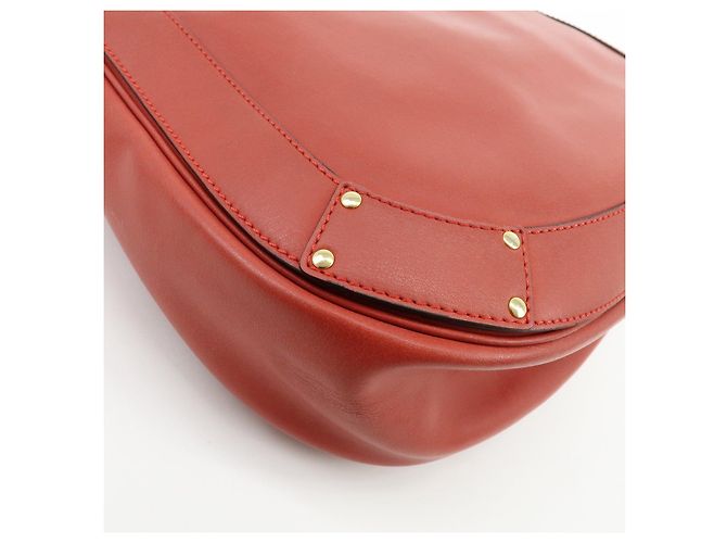 Chloé Borsa a spalla Chloe Eden in pelle Borsa crossbody con nappe Rossa - vista 12