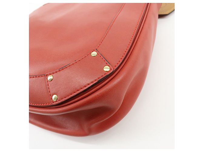 Chloé Borsa a spalla Chloe Eden in pelle Borsa crossbody con nappe Rossa - vista 13