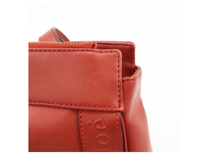 Chloé Borsa a spalla Chloe Eden in pelle Borsa crossbody con nappe Rossa - vista 14
