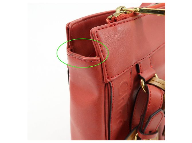 Chloé Borsa a spalla Chloe Eden in pelle Borsa crossbody con nappe Rossa - vista 16