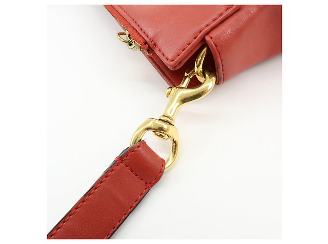 Chloé Borsa a spalla Chloe Eden in pelle Borsa crossbody con nappe Rossa - vista 9