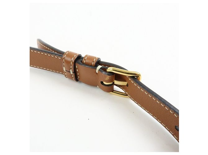 Céline CELINE Borsa a tracolla e a spalla Triomphe in PVC e pelle Marrone - vista 10
