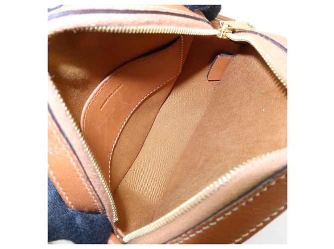 Céline CELINE Borsa a tracolla e a spalla Triomphe in PVC e pelle Marrone - vista 22