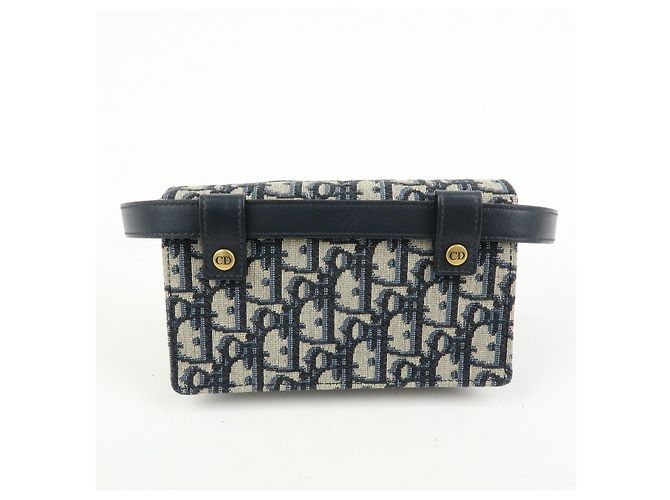 Borsello da vita Christian Dior Saddle Trotter Canvas Navy - vista 2