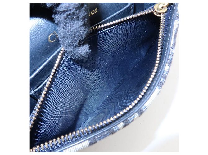 Borsello da vita Christian Dior Saddle Trotter Canvas Navy - vista 21