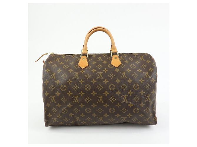Borsa a mano Louis Vuitton Monogram Speedy 40 Borsa Boston Marrone M41522 - vista 2