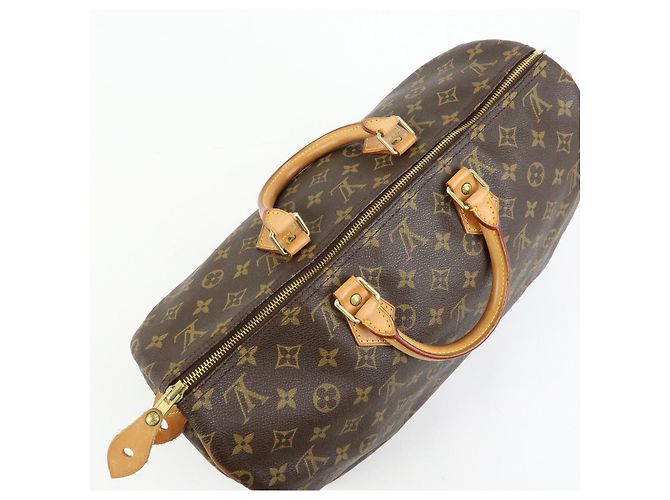 Borsa a mano Louis Vuitton Monogram Speedy 40 Borsa Boston Marrone M41522 - vista 20