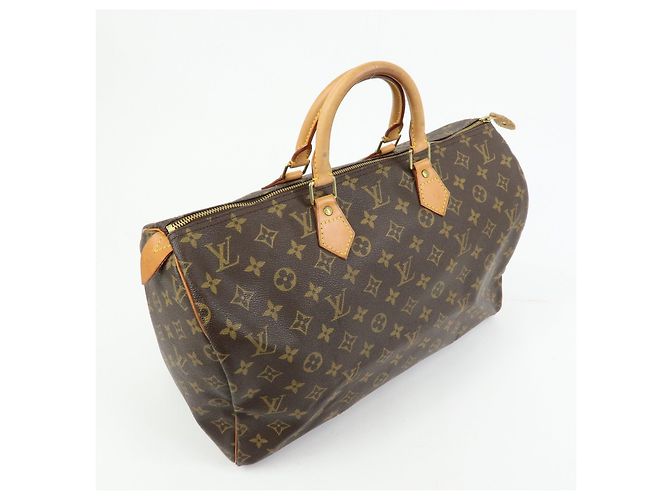 Borsa a mano Louis Vuitton Monogram Speedy 40 Borsa Boston Marrone M41522 - vista 4
