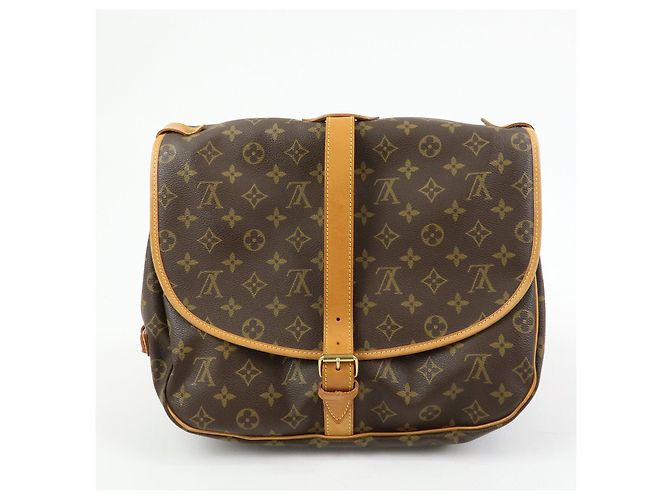 Louis Vuitton Monogram Saumur 35 Shoulder Bag Brown M42254 - vista 2