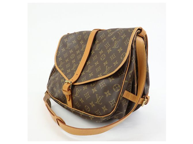 Louis Vuitton Monogram Saumur 35 Shoulder Bag Brown M42254 - vista 3
