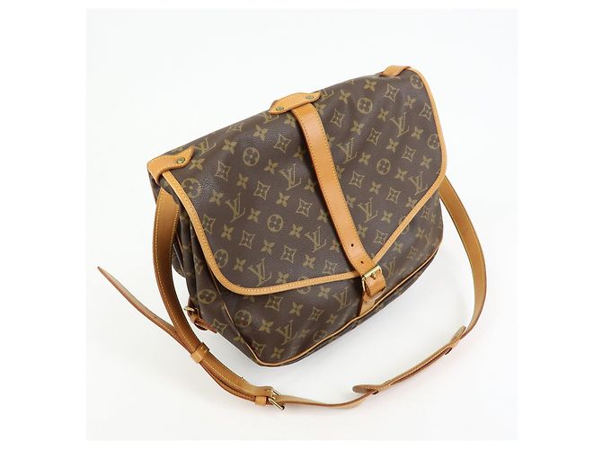 Louis Vuitton Monogram Saumur 35 Shoulder Bag Brown M42254 - vista 4