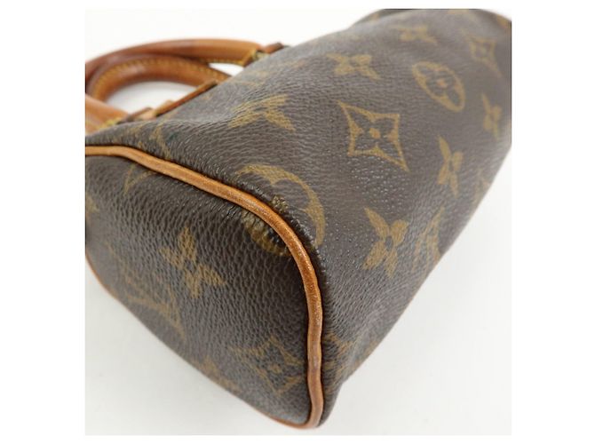 Louis Vuitton Monogram Mini Speedy & Strap 2Way Hand Bag Brown M41534 - vista 16
